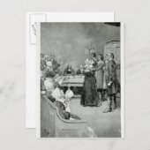 Het proces van een heks briefkaart (Voorkant / Achterkant)