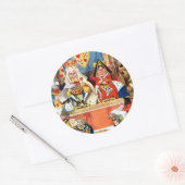 Het proces van het hart ronde sticker (Envelop)