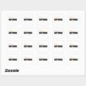 Het Proces van Hoop Vierkante Sticker (Vel)