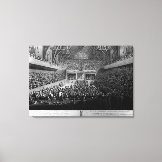 Het proces van Warren Hastings Canvas Afdruk (Voorkant)