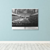 Het proces van Warren Hastings Canvas Afdruk (Insitu (Houten vloer))