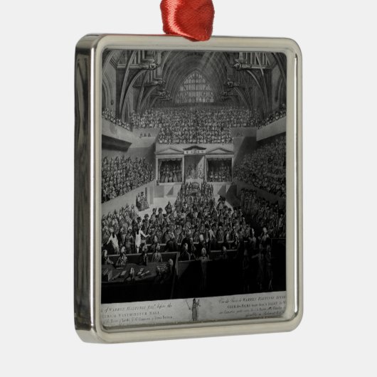 Het proces van Warren Hastings Metalen Ornament (Rechts)