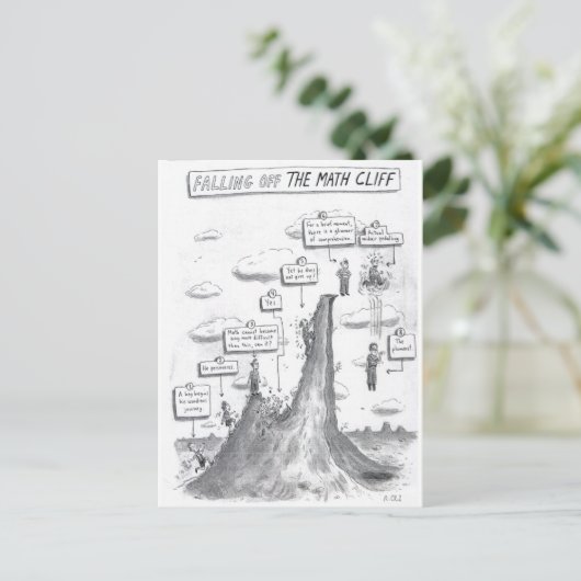 Het proces van Wiskunde Briefkaart (Staand voorkant)