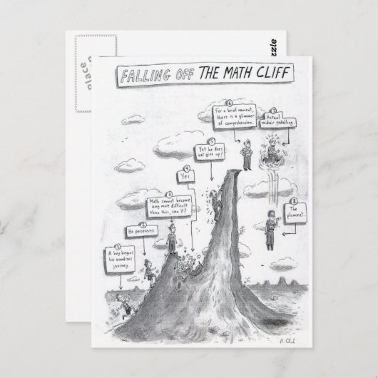 Het proces van Wiskunde Briefkaart (Voorkant / Achterkant)