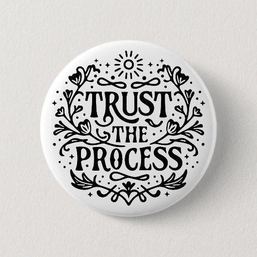 Het proces vertrouwen ronde button 5,7 cm (Voorkant)