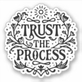 Het proces vertrouwen sticker (Voorkant)