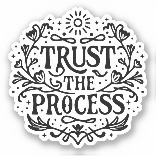 Het proces vertrouwen sticker (Voorkant)