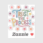 Het proces vertrouwen sticker (Vel)