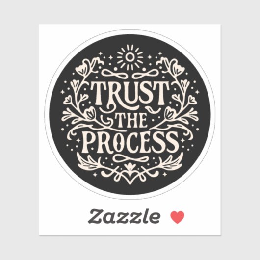 Het proces vertrouwen sticker (Vel)