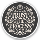 Het proces vertrouwen sticker (Voorkant)