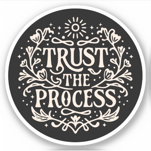 Het proces vertrouwen sticker (Voorkant)