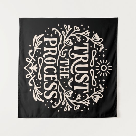 Het proces vertrouwen wandkleed (Voorkant (horizontaal))