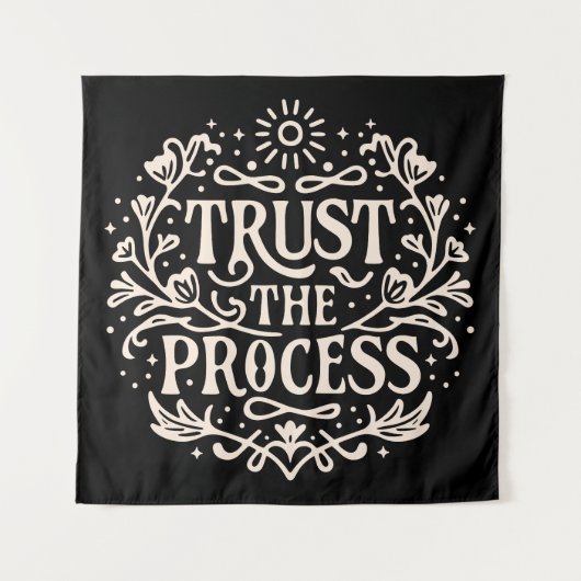 Het proces vertrouwen wandkleed (Voorkant)