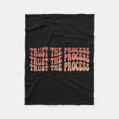 Het proces Zelf Liefde Inspirerend Quote Fleece Deken (Voorkant)