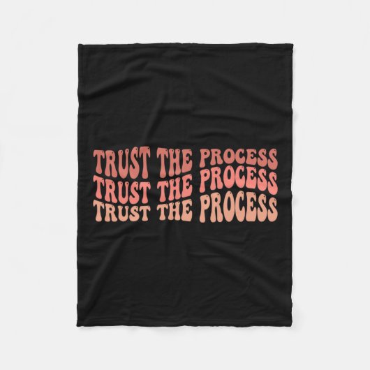 Het proces Zelf Liefde Inspirerend Quote Fleece Deken (Voorkant)