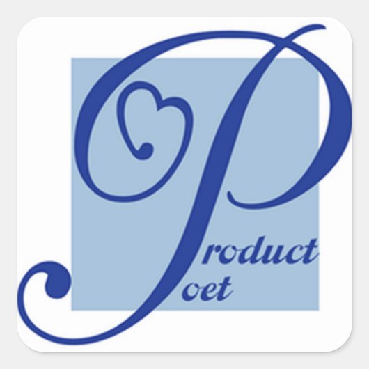 Het product Poet Sticker (Voorkant)