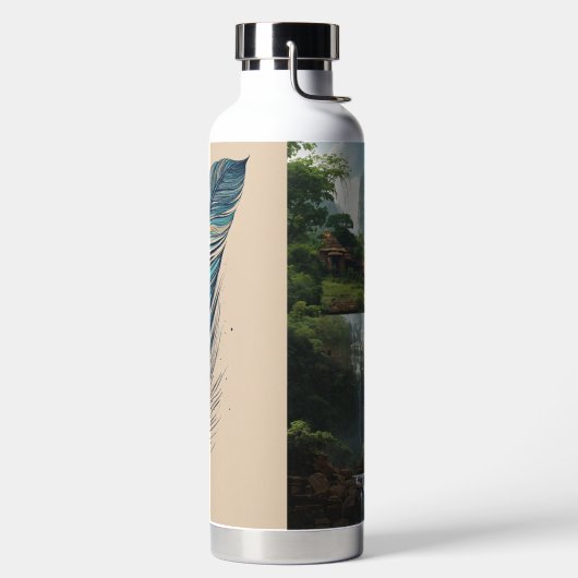 Het product van de waterfles. waterfles (Links)