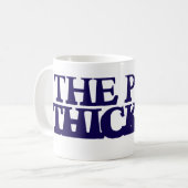 Het proefbiljet van de kippen zet het kinderslot i koffiemok (Voorkant links)