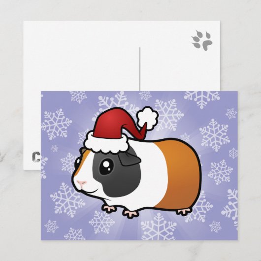 Het Proefkonijn van Kerstmis (vlot haar) Feestdagenkaart (Voorkant / Achterkant)