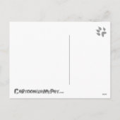 Het Proefkonijn van Kerstmis (vlot haar) Feestdagenkaart (Achterkant)