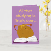 Het proefkonijnkaart van afstuderen kaart (Gele Bloem)