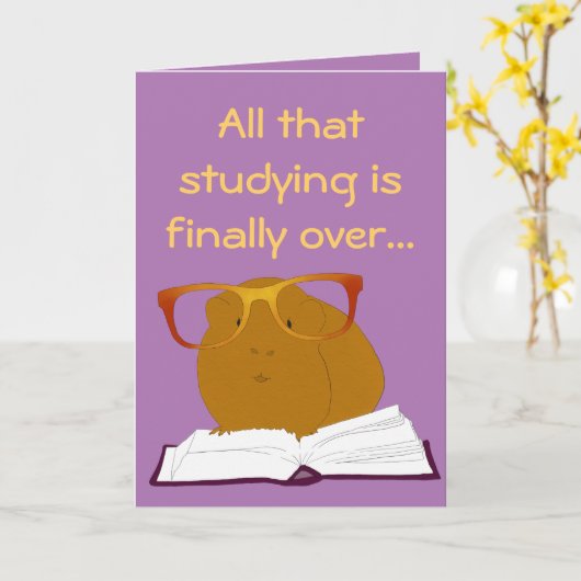 Het proefkonijnkaart van afstuderen kaart (Gele Bloem)