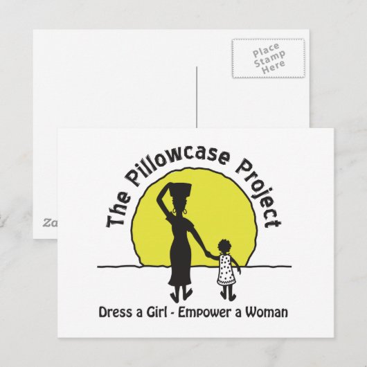 Het proefproject briefkaart (Voorkant / Achterkant)