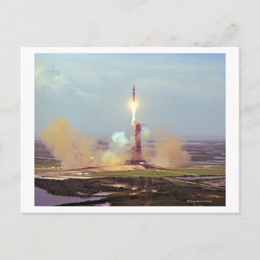 Het proefproject Saturn IB van Apollo Soyuz Briefkaart (Voorkant)