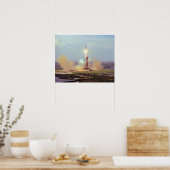 Het proefproject Saturn IB van Apollo Soyuz Poster (Keuken)