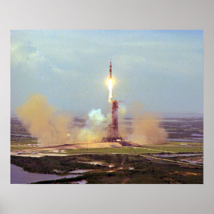Het proefproject Saturn IB van Apollo Soyuz Poster