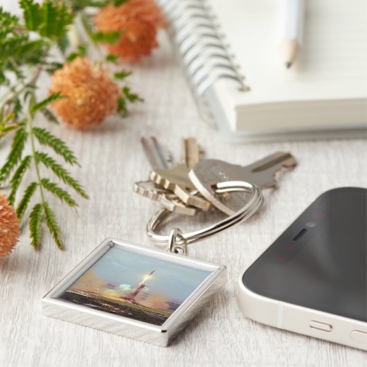 Het proefproject Saturn IB van Apollo Soyuz Sleutelhanger (Zijkant)