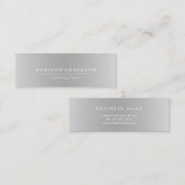 Het professionele Elegante Moderne Duidelijke Mini Visitekaartje (Voorkant / Achterkant)