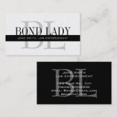 Het Professionele Logo van het Monogram van de Visitekaartje (Voorkant / Achterkant)