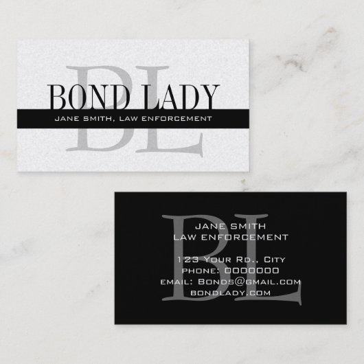 Het Professionele Logo van het Monogram van de Visitekaartje (Voorkant / Achterkant)