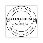 Het professionele of Persoonlijke Adres van de Ter Zelfinktende Stempel (Design)