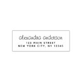 Het professionele of Persoonlijke Adres van de Ter Zelfinktende Stempel (Design)