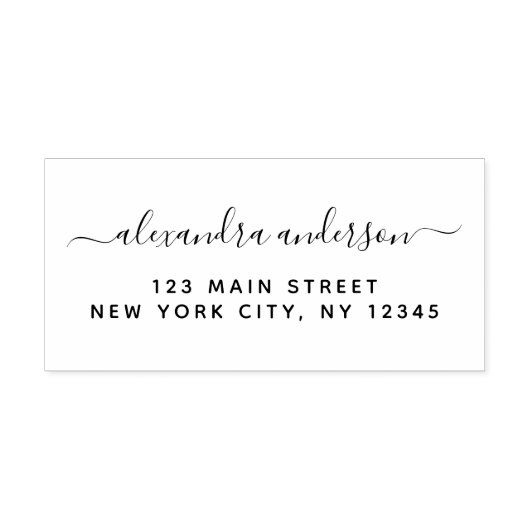 Het professionele of Persoonlijke Adres van de Ter Zelfinktende Stempel (Design)