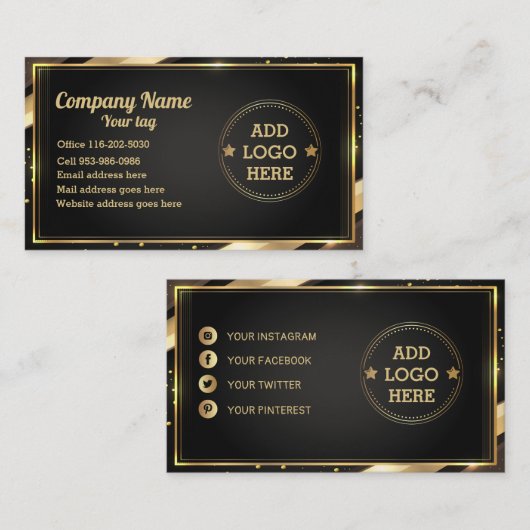 Het Professionele Visitekaartje van het Ontwerp va (Voorkant / Achterkant)