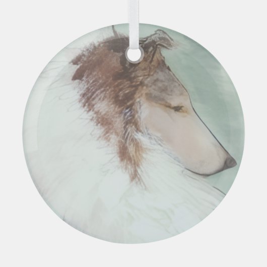 Het Profiel Glas Ornament (Voorkant)