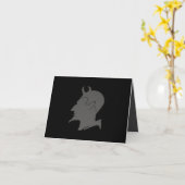 Het Profiel van de duivel - de Kaart van de Groet (Gele Bloem)