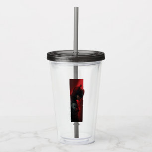 Het profiel van de rode Batman-balk Acryl Drinkbeker