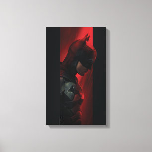 Het profiel van de rode Batman-balk Canvas Afdruk