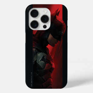 Het profiel van de rode Batman-balk iPhone 15 Pro Case