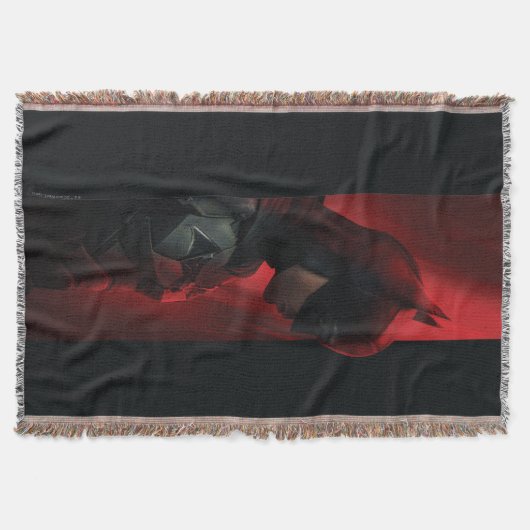 Het profiel van de rode Batman-balk Deken (Voorkant)