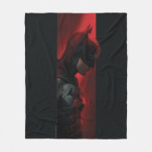 Het profiel van de rode Batman-balk Fleece Deken (Voorkant)