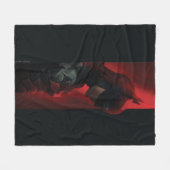 Het profiel van de rode Batman-balk Fleece Deken (Voorkant (Horizontaal))