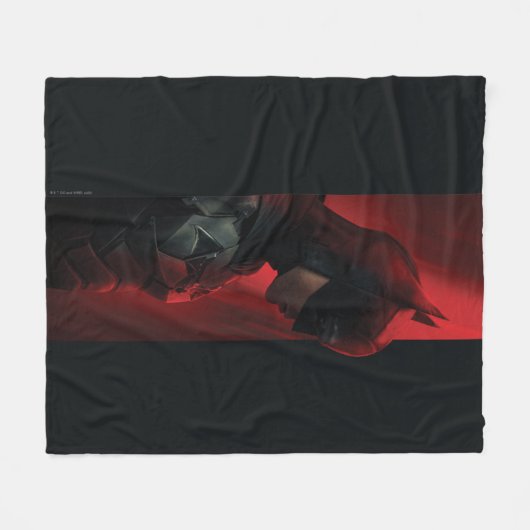 Het profiel van de rode Batman-balk Fleece Deken (Voorkant (Horizontaal))
