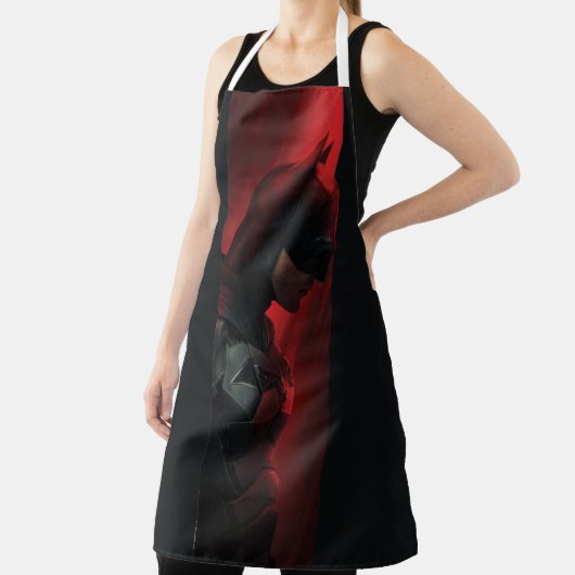 Het profiel van de rode Batman-balk Schort (Insitu)