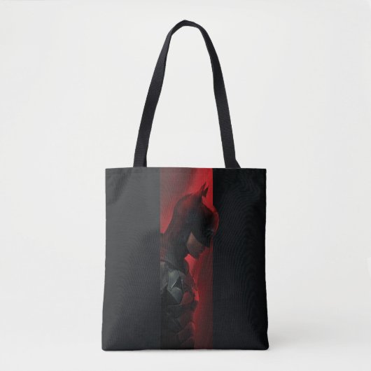 Het profiel van de rode Batman-balk Tote Bag (Voorkant)