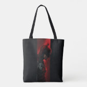 Het profiel van de rode Batman-balk Tote Bag (Achterkant)